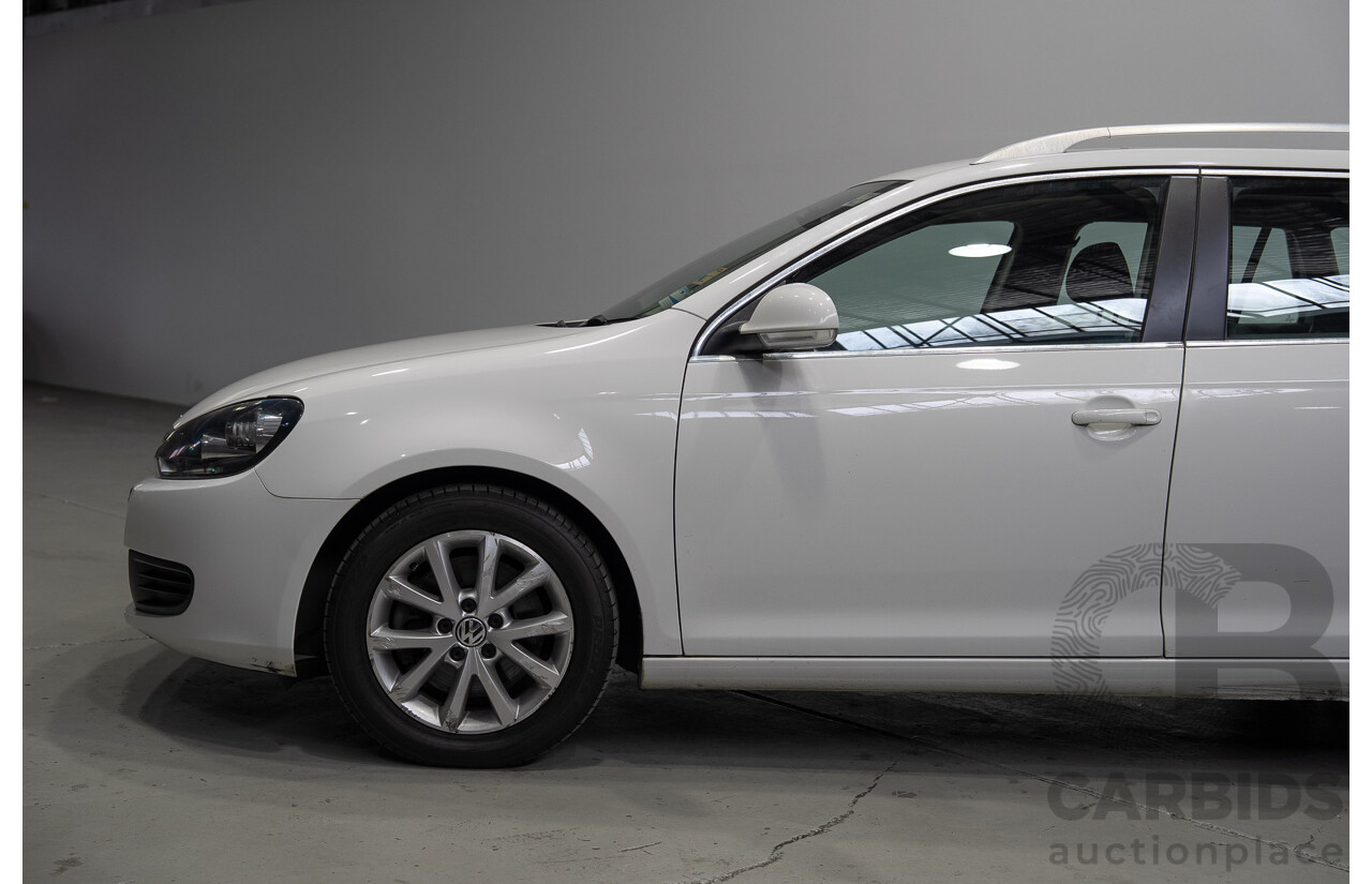 06/2011 Volkswagen Golf 118 TSI Comfortline 1K MY11 4d Wagon White Twincharged 1.4L