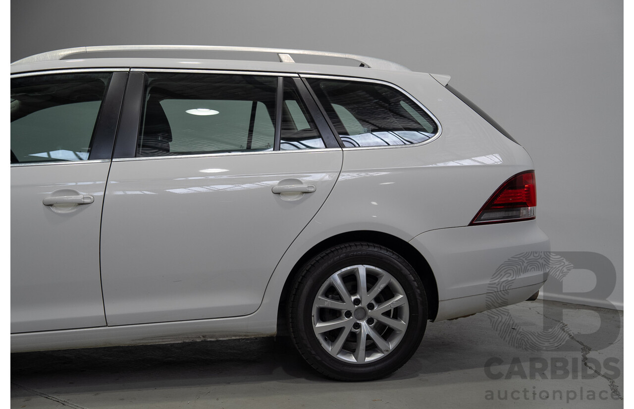 06/2011 Volkswagen Golf 118 TSI Comfortline 1K MY11 4d Wagon White Twincharged 1.4L