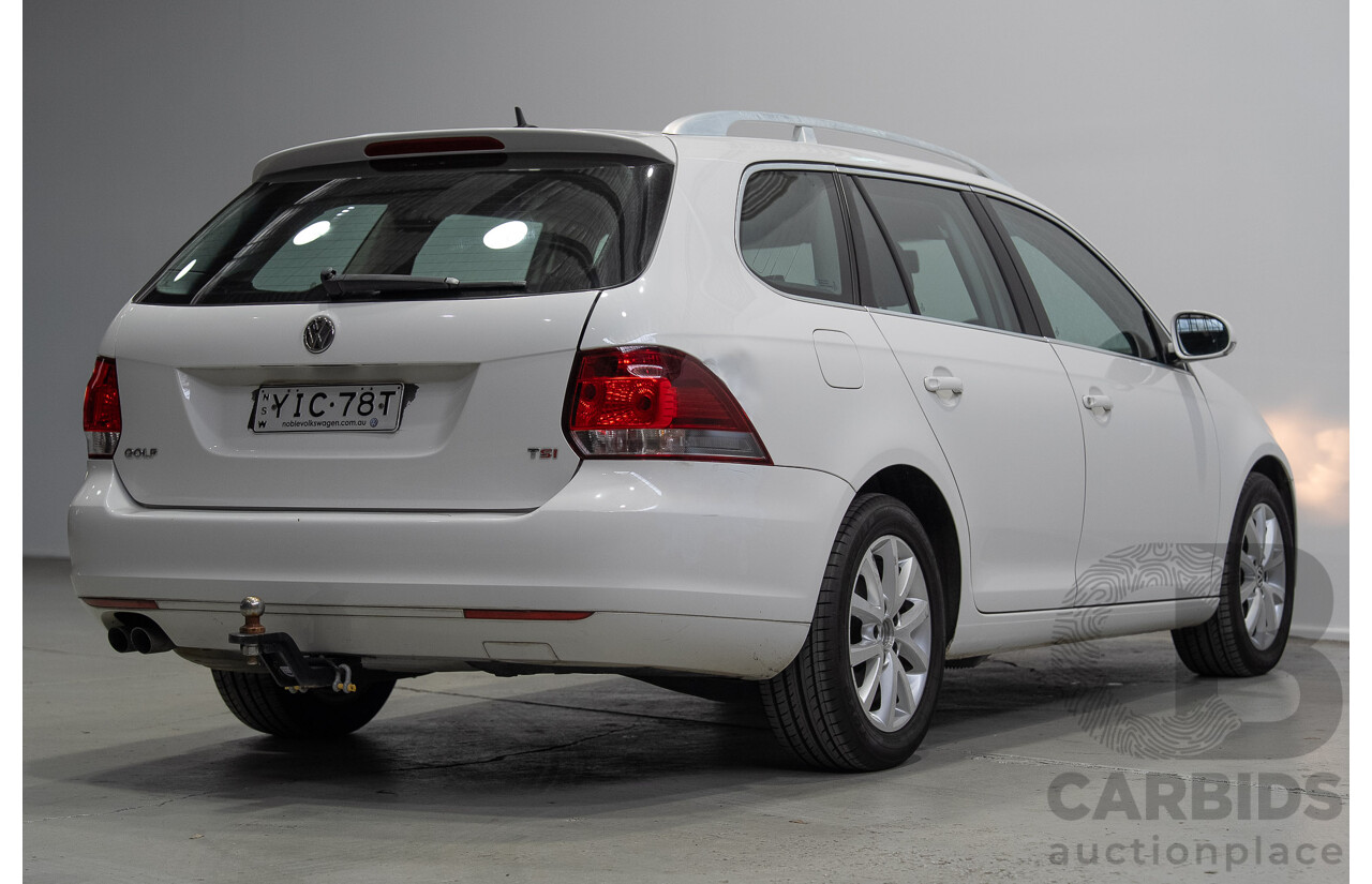 06/2011 Volkswagen Golf 118 TSI Comfortline 1K MY11 4d Wagon White Twincharged 1.4L