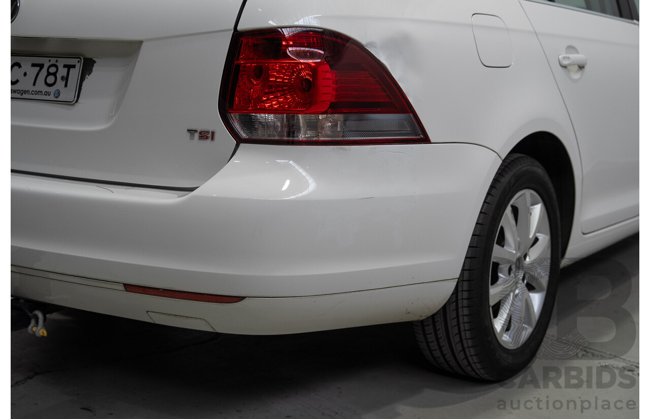 06/2011 Volkswagen Golf 118 TSI Comfortline 1K MY11 4d Wagon White Twincharged 1.4L