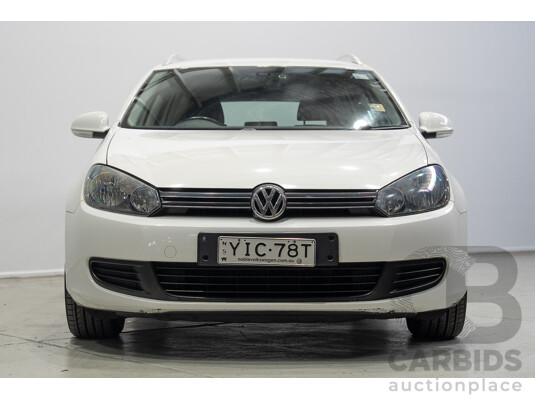 06/2011 Volkswagen Golf 118 TSI Comfortline 1K MY11 4d Wagon White Twincharged 1.4L