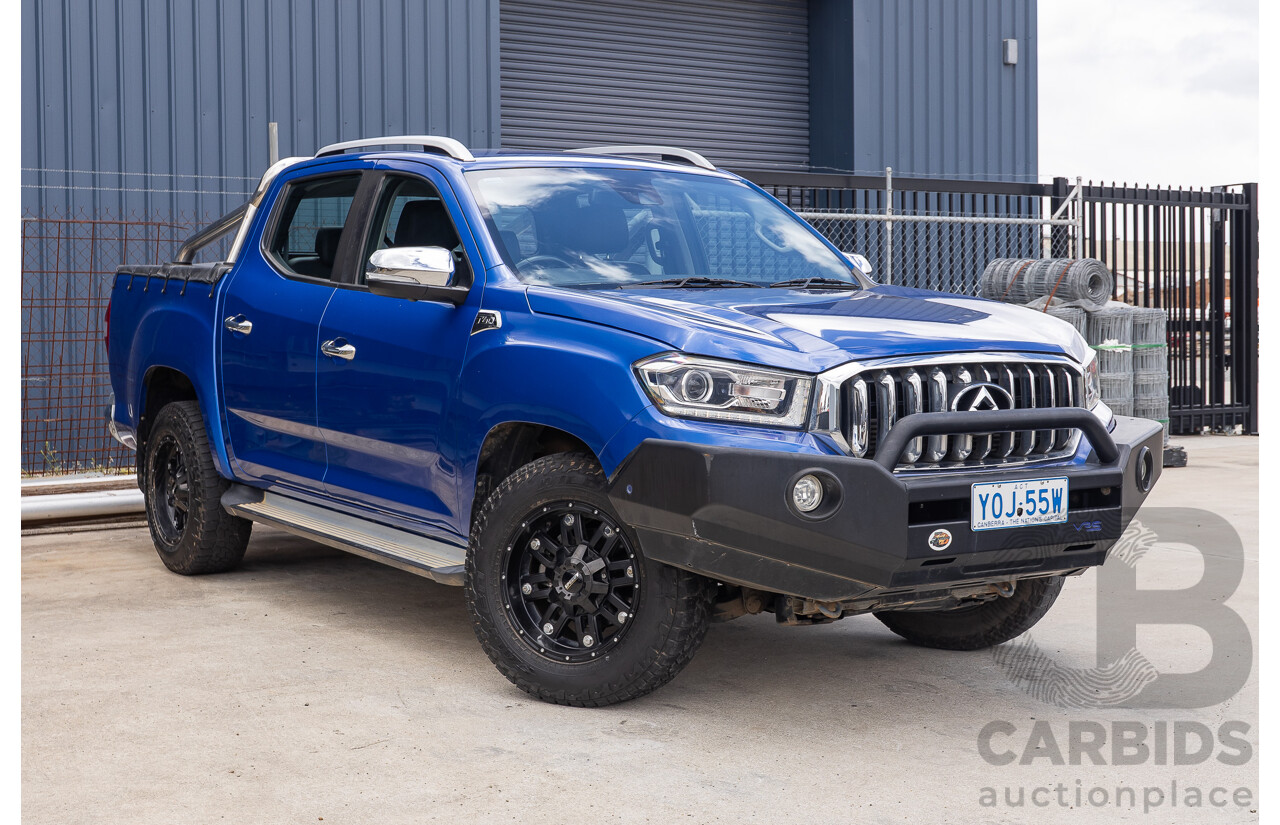 6/2019 LDV T60 Luxe (4x4) SK8C Double Cab Utility Jewel Blue Turbo 2.8L