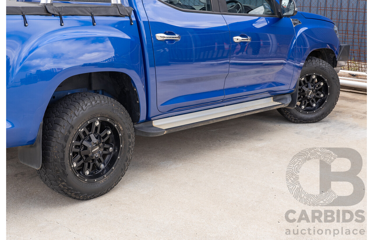 6/2019 LDV T60 Luxe (4x4) SK8C Double Cab Utility Jewel Blue Turbo 2.8L