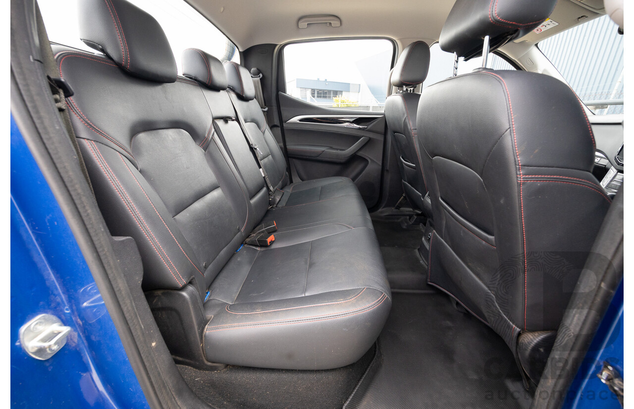 6/2019 LDV T60 Luxe (4x4) SK8C Double Cab Utility Jewel Blue Turbo 2.8L