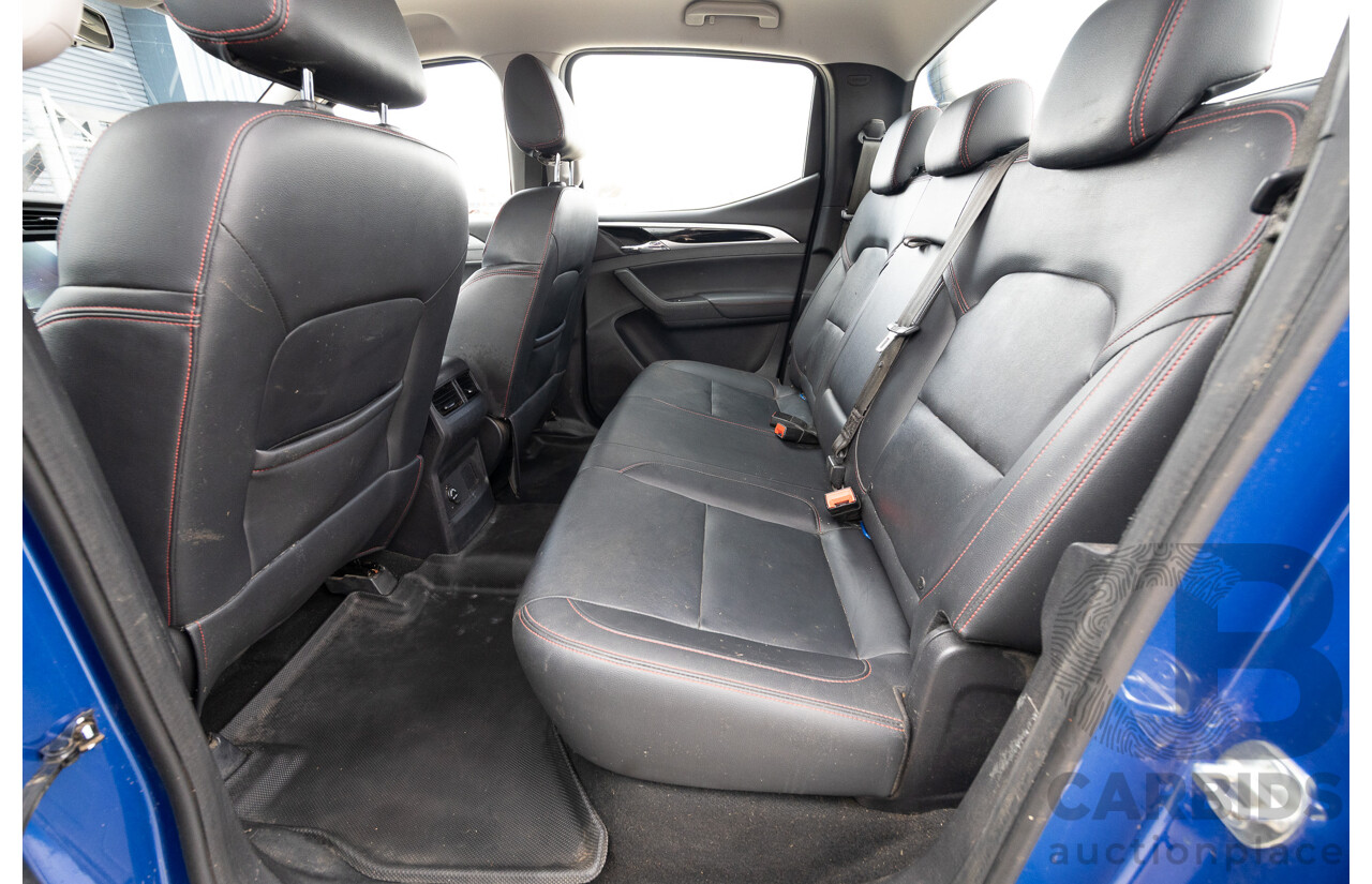 6/2019 LDV T60 Luxe (4x4) SK8C Double Cab Utility Jewel Blue Turbo 2.8L