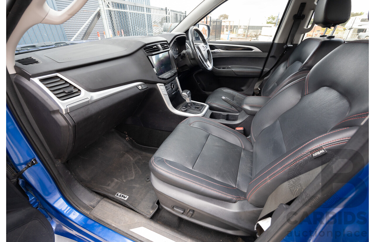 6/2019 LDV T60 Luxe (4x4) SK8C Double Cab Utility Jewel Blue Turbo 2.8L