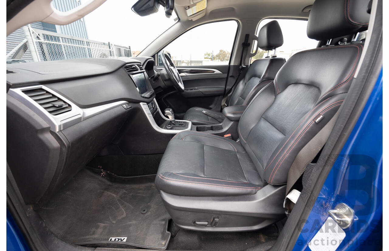6/2019 LDV T60 Luxe (4x4) SK8C Double Cab Utility Jewel Blue Turbo 2.8L