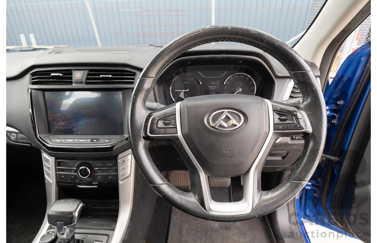 6/2019 LDV T60 Luxe (4x4) SK8C Double Cab Utility Jewel Blue Turbo 2.8L