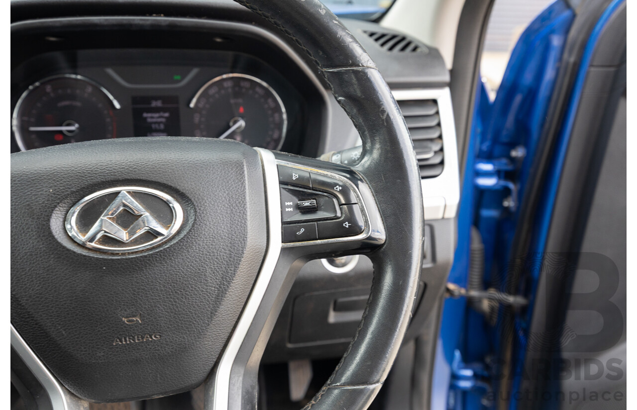 6/2019 LDV T60 Luxe (4x4) SK8C Double Cab Utility Jewel Blue Turbo 2.8L