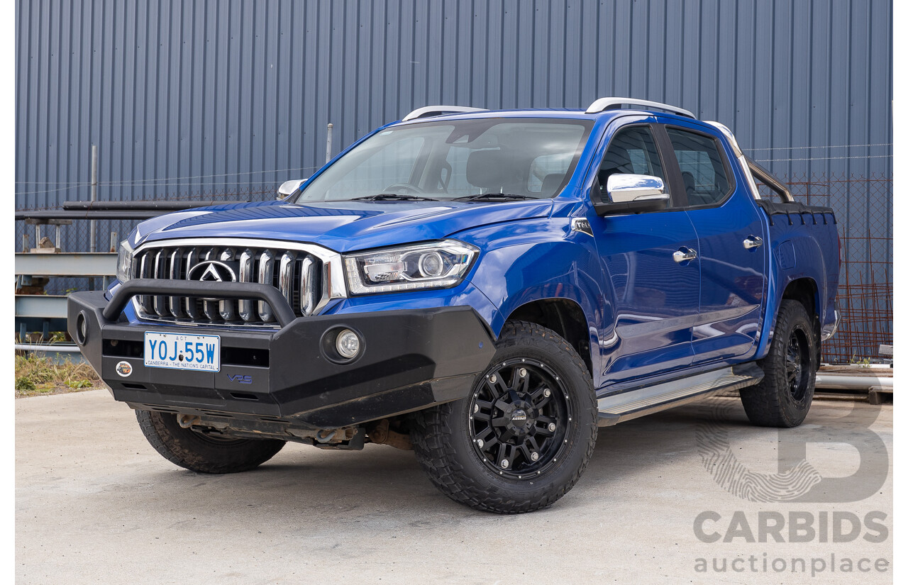 6/2019 LDV T60 Luxe (4x4) SK8C Double Cab Utility Jewel Blue Turbo 2.8L