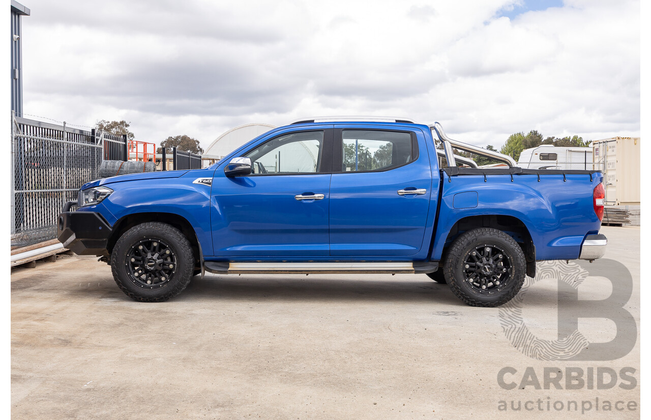 6/2019 LDV T60 Luxe (4x4) SK8C Double Cab Utility Jewel Blue Turbo 2.8L