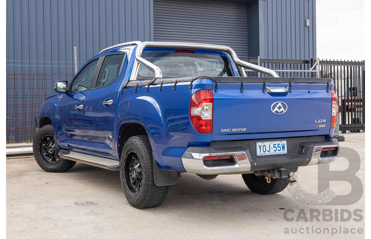 6/2019 LDV T60 Luxe (4x4) SK8C Double Cab Utility Jewel Blue Turbo 2.8L
