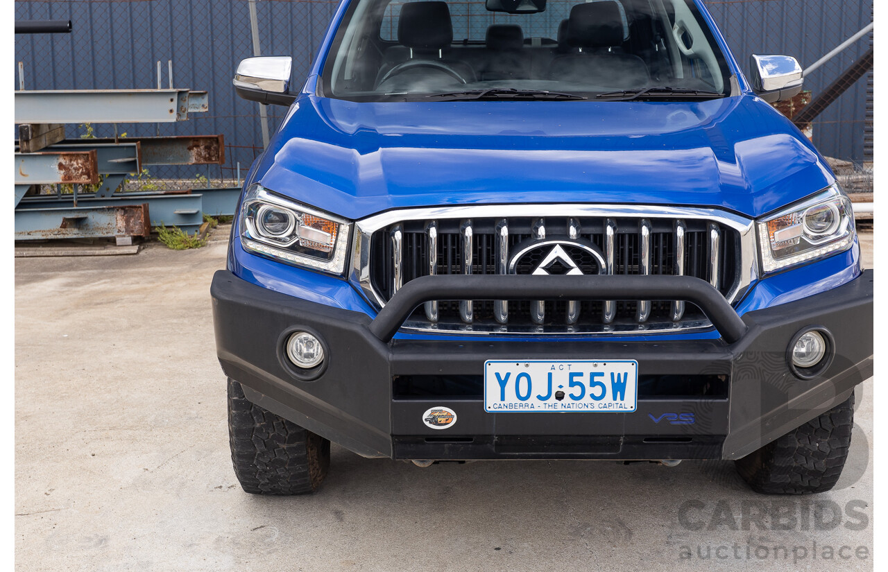 6/2019 LDV T60 Luxe (4x4) SK8C Double Cab Utility Jewel Blue Turbo 2.8L