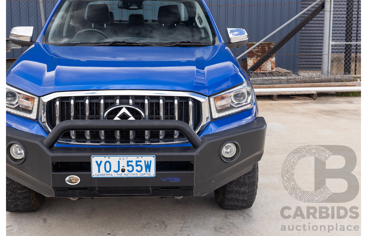 6/2019 LDV T60 Luxe (4x4) SK8C Double Cab Utility Jewel Blue Turbo 2.8L