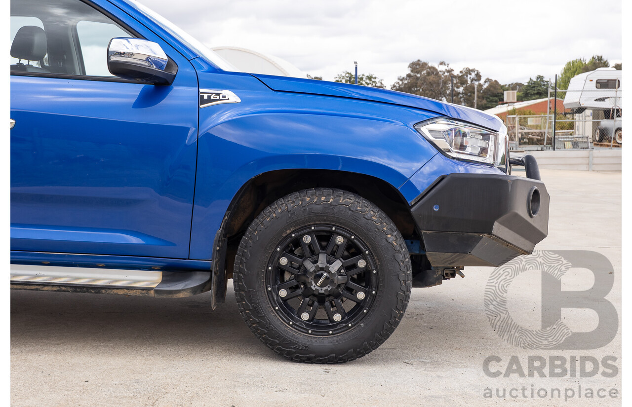 6/2019 LDV T60 Luxe (4x4) SK8C Double Cab Utility Jewel Blue Turbo 2.8L