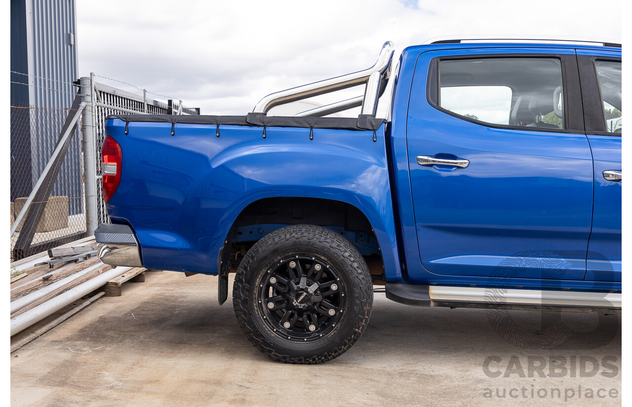 6/2019 LDV T60 Luxe (4x4) SK8C Double Cab Utility Jewel Blue Turbo 2.8L