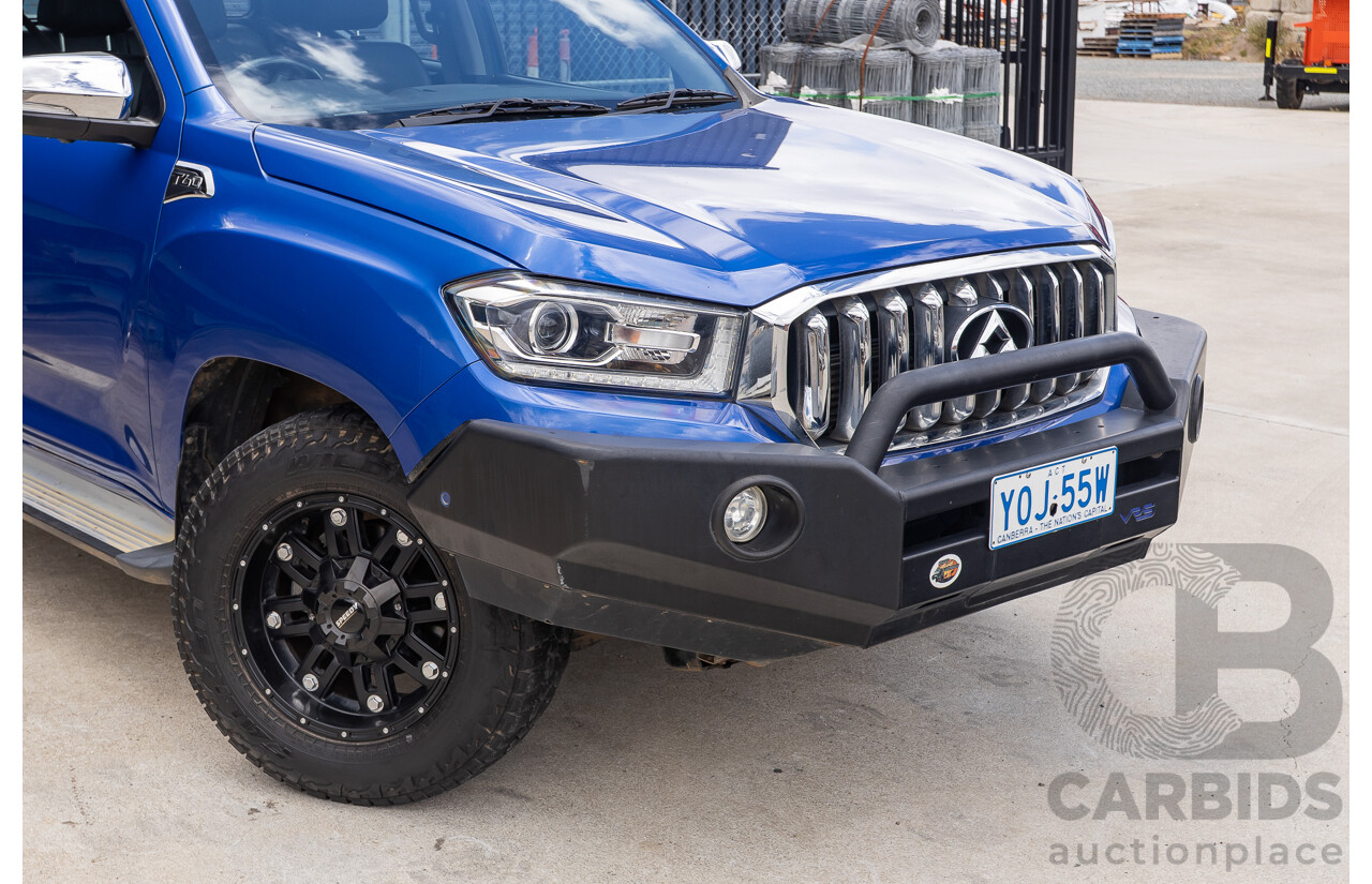 6/2019 LDV T60 Luxe (4x4) SK8C Double Cab Utility Jewel Blue Turbo 2.8L