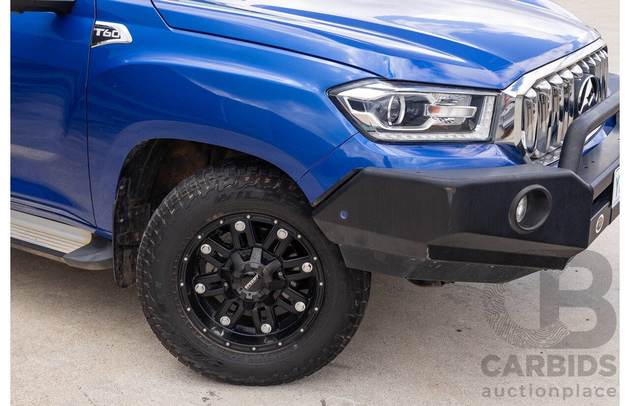 6/2019 LDV T60 Luxe (4x4) SK8C Double Cab Utility Jewel Blue Turbo 2.8L