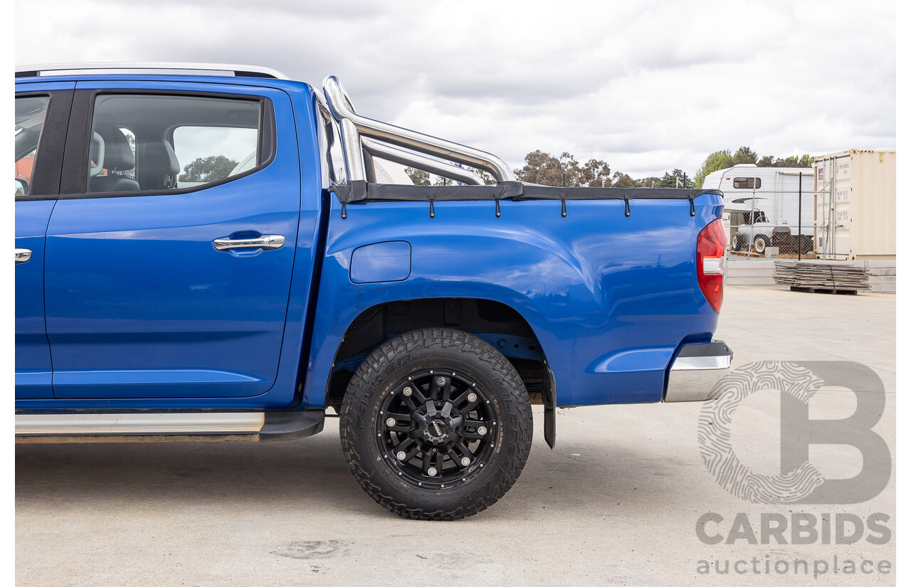 6/2019 LDV T60 Luxe (4x4) SK8C Double Cab Utility Jewel Blue Turbo 2.8L