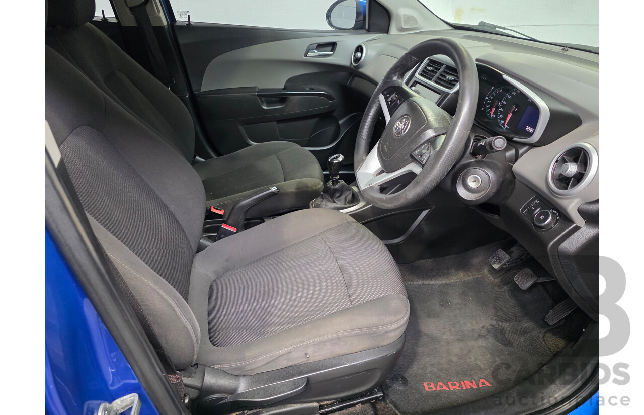 07/2018 Holden Barina LS FWD TM MY18 5d Hatchback Blue 1.6L