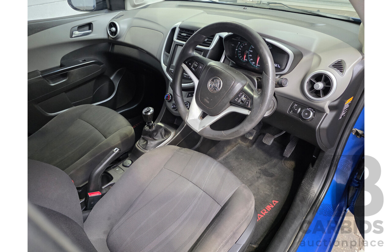 07/2018 Holden Barina LS FWD TM MY18 5d Hatchback Blue 1.6L
