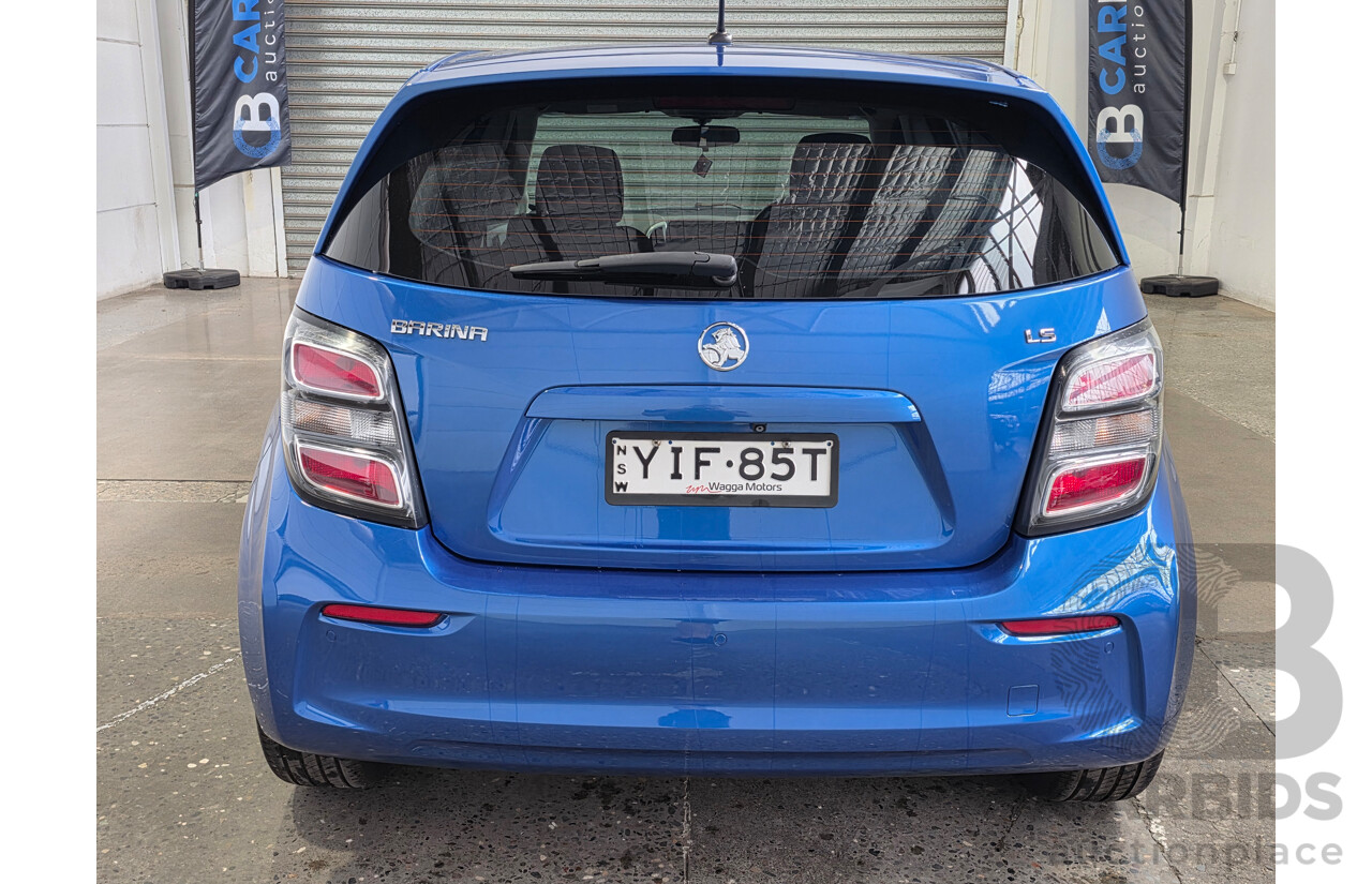 07/2018 Holden Barina LS FWD TM MY18 5d Hatchback Blue 1.6L