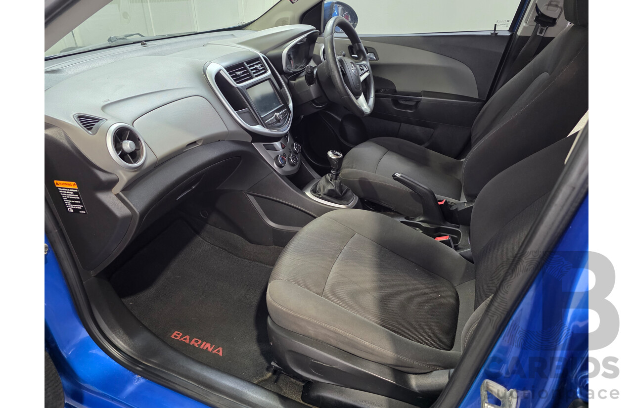 07/2018 Holden Barina LS FWD TM MY18 5d Hatchback Blue 1.6L