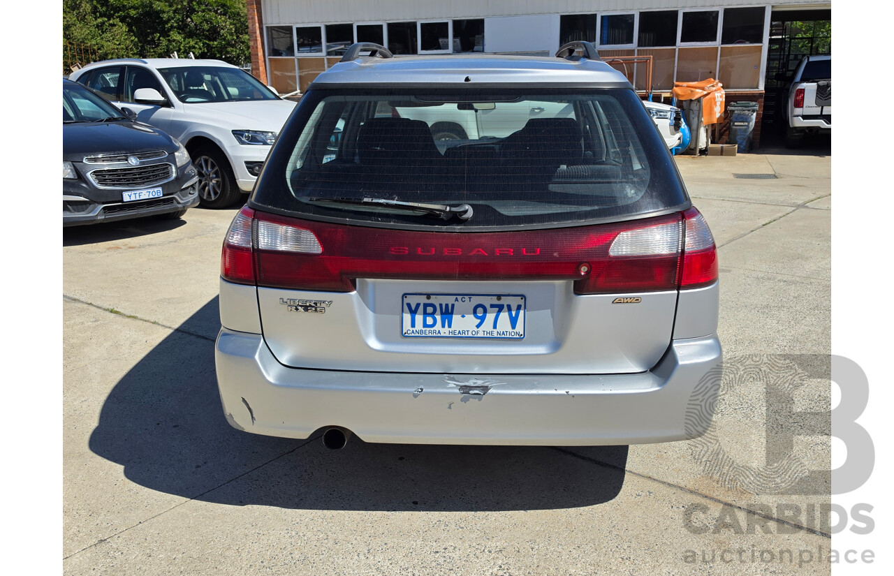 12/2001 Subaru Liberty RX MY01 4d Wagon Silver 2.5L