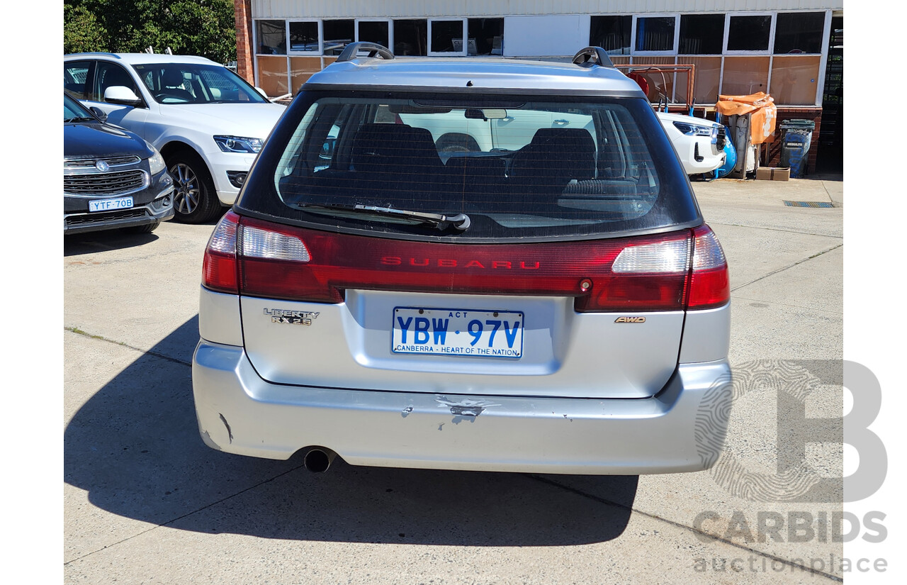 12/2001 Subaru Liberty RX MY01 4d Wagon Silver 2.5L