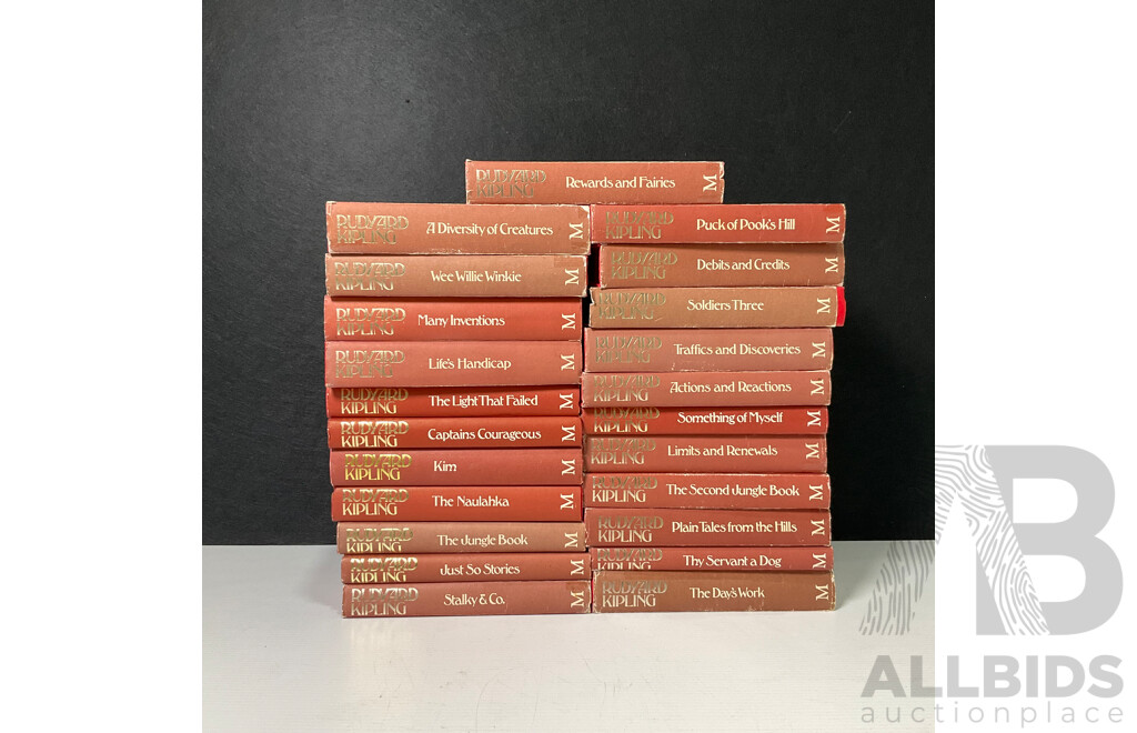Large Collection of Hardback Rudyard Kipling Novels