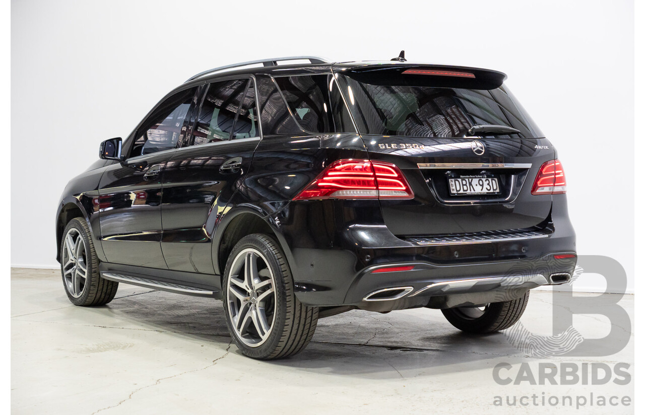 10/2015 Mercedes-Benz GLE350d AWD 166 4d Wagon Black 3.0L