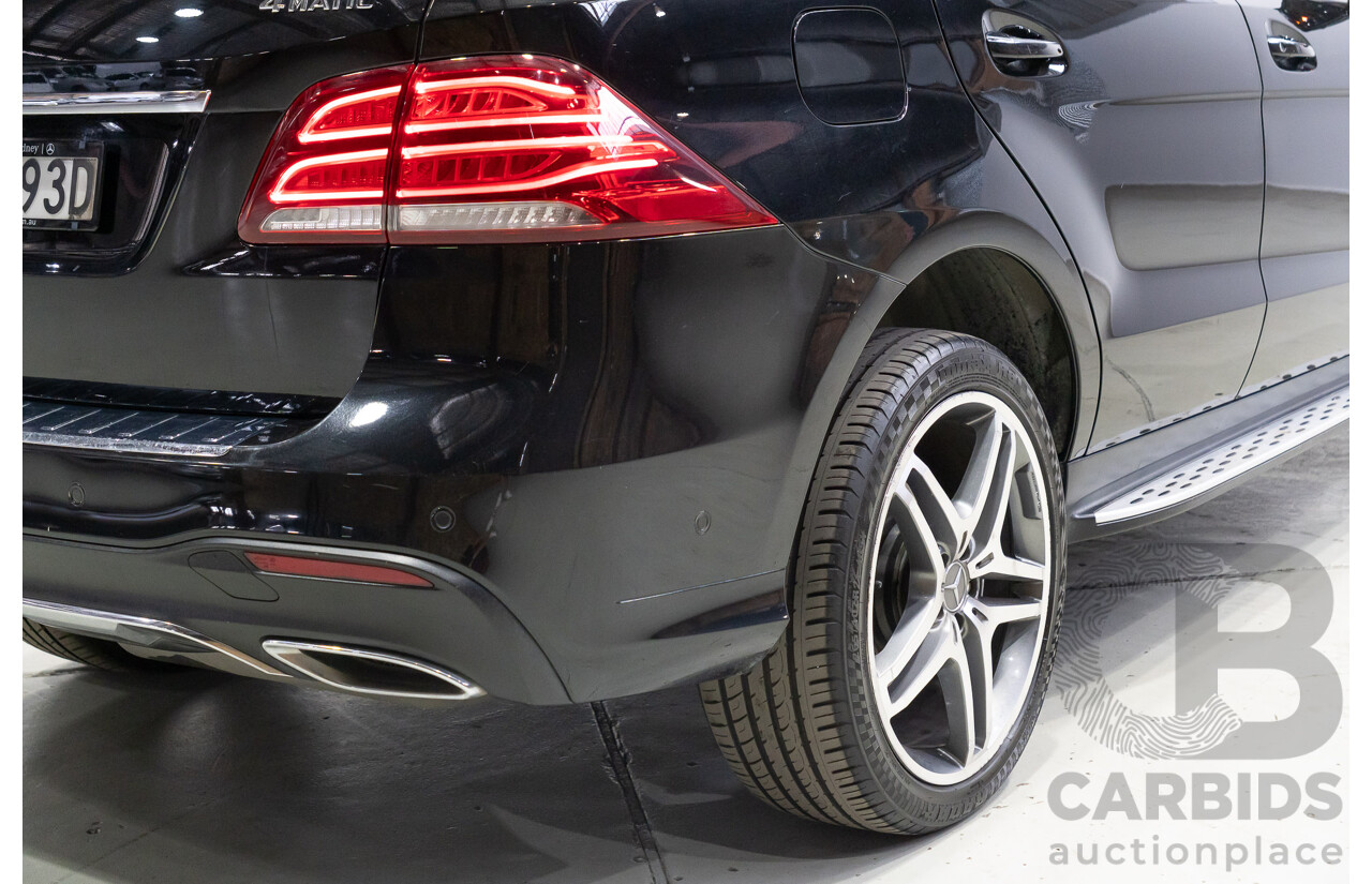 10/2015 Mercedes-Benz GLE350d AWD 166 4d Wagon Black 3.0L