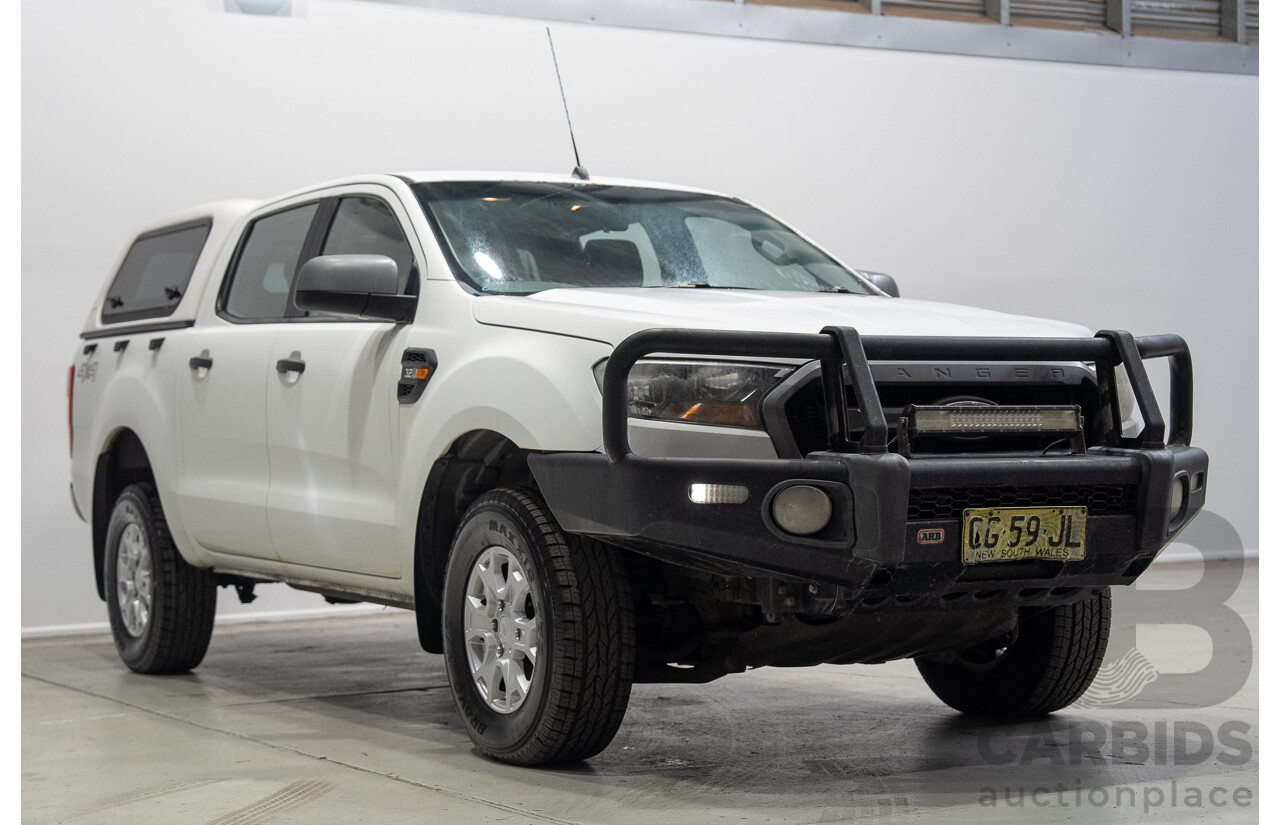 11/2015 Ford Ranger XLS (4x4) PX MKII Dual Cab Utility White 3.2L