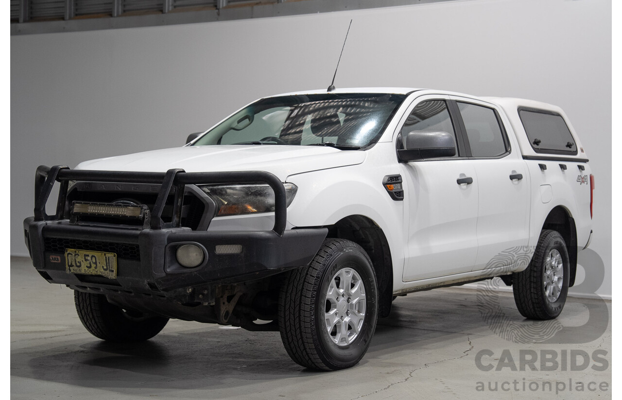11/2015 Ford Ranger XLS (4x4) PX MKII Dual Cab Utility White 3.2L