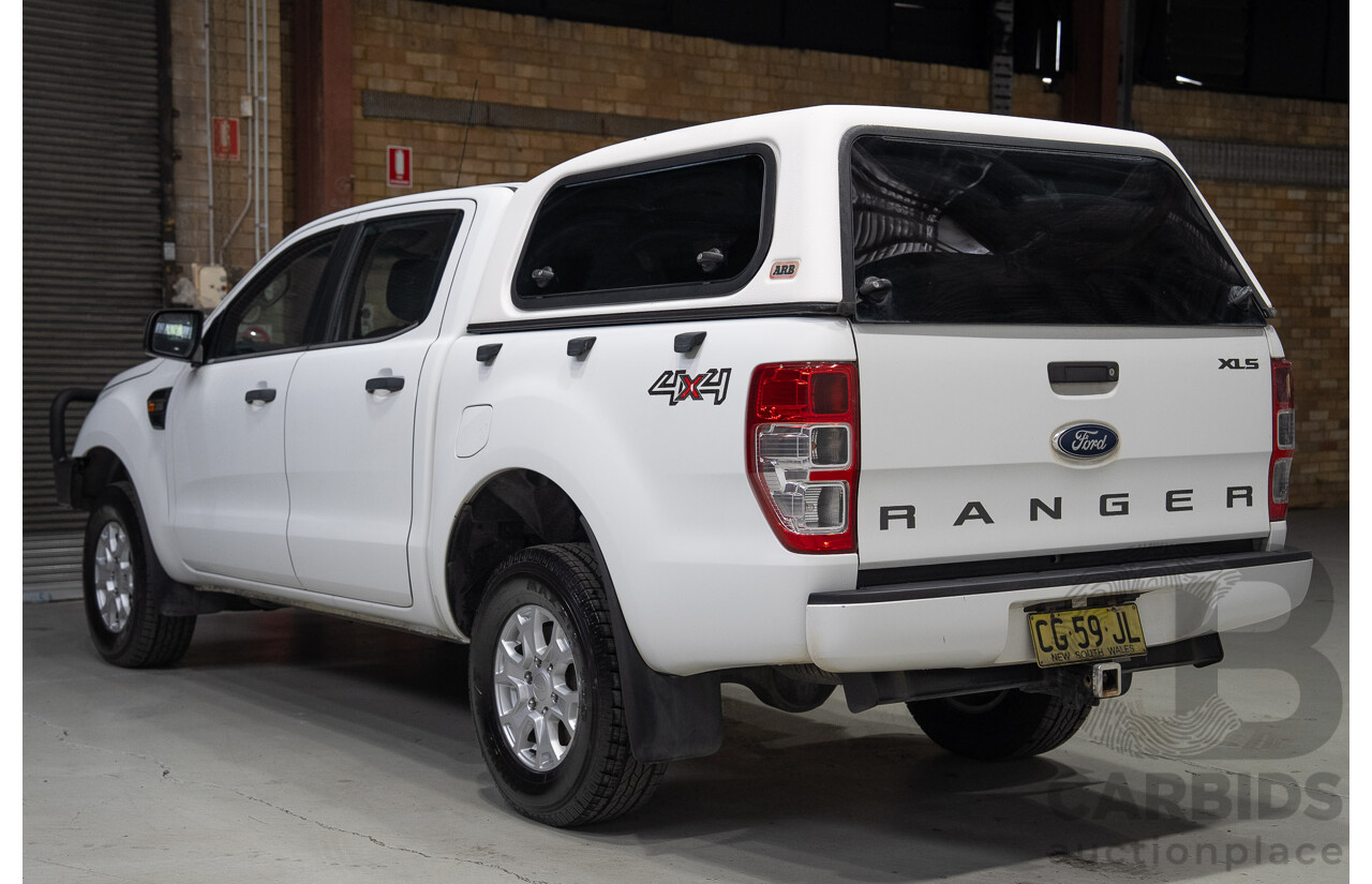 11/2015 Ford Ranger XLS (4x4) PX MKII Dual Cab Utility White 3.2L