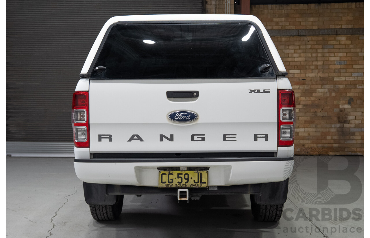 11/2015 Ford Ranger XLS (4x4) PX MKII Dual Cab Utility White 3.2L