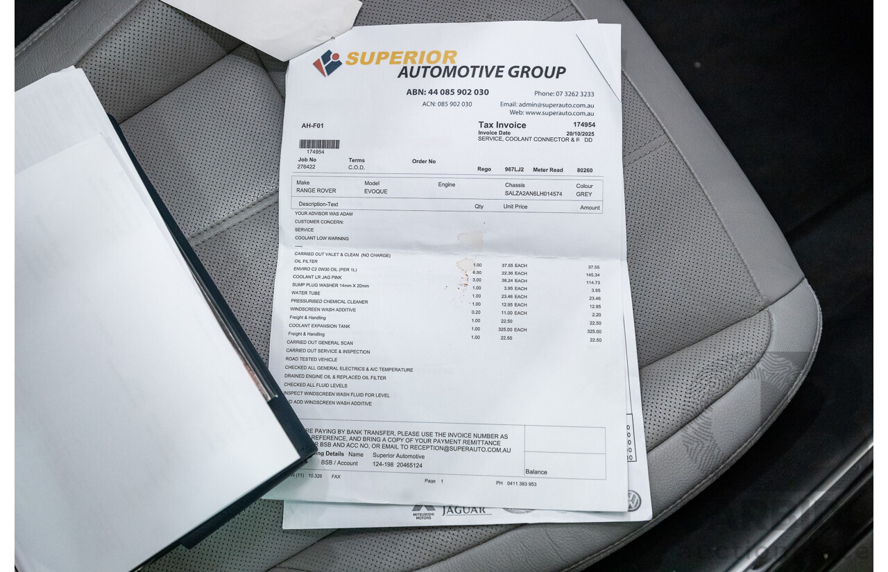 5/2019 Range Rover Evoque D180 SE (AWD) L551 MY20 4d Wagon Corris Grey Metallic Turbo Diesel 2.0L