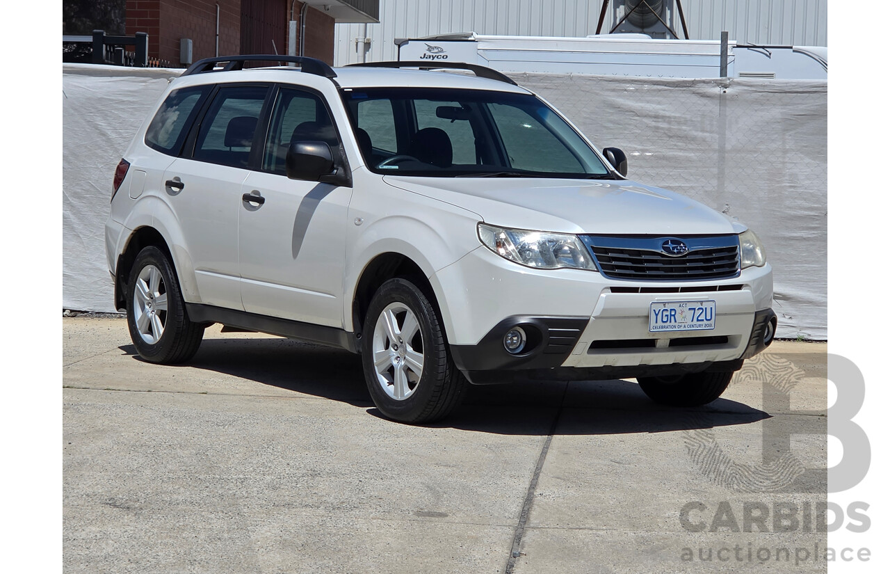 01/2010 Subaru Forester X Columbia MY10 4d Wagon Pearl White 2.5L