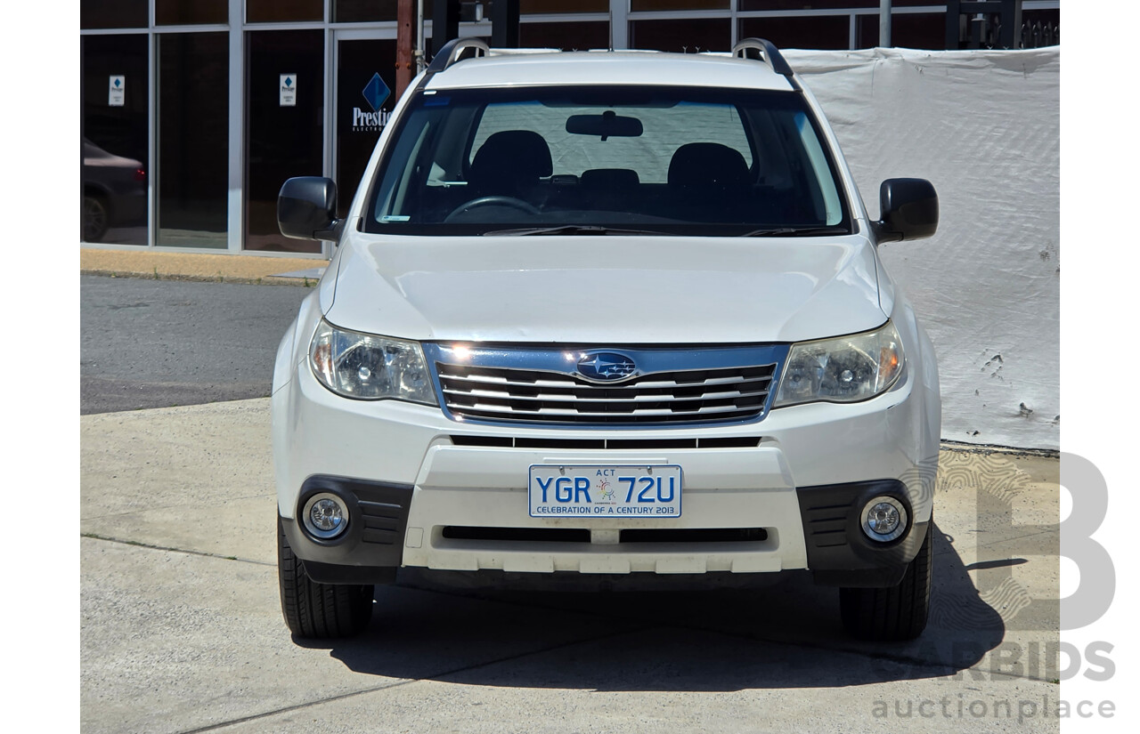 01/2010 Subaru Forester X Columbia MY10 4d Wagon Pearl White 2.5L