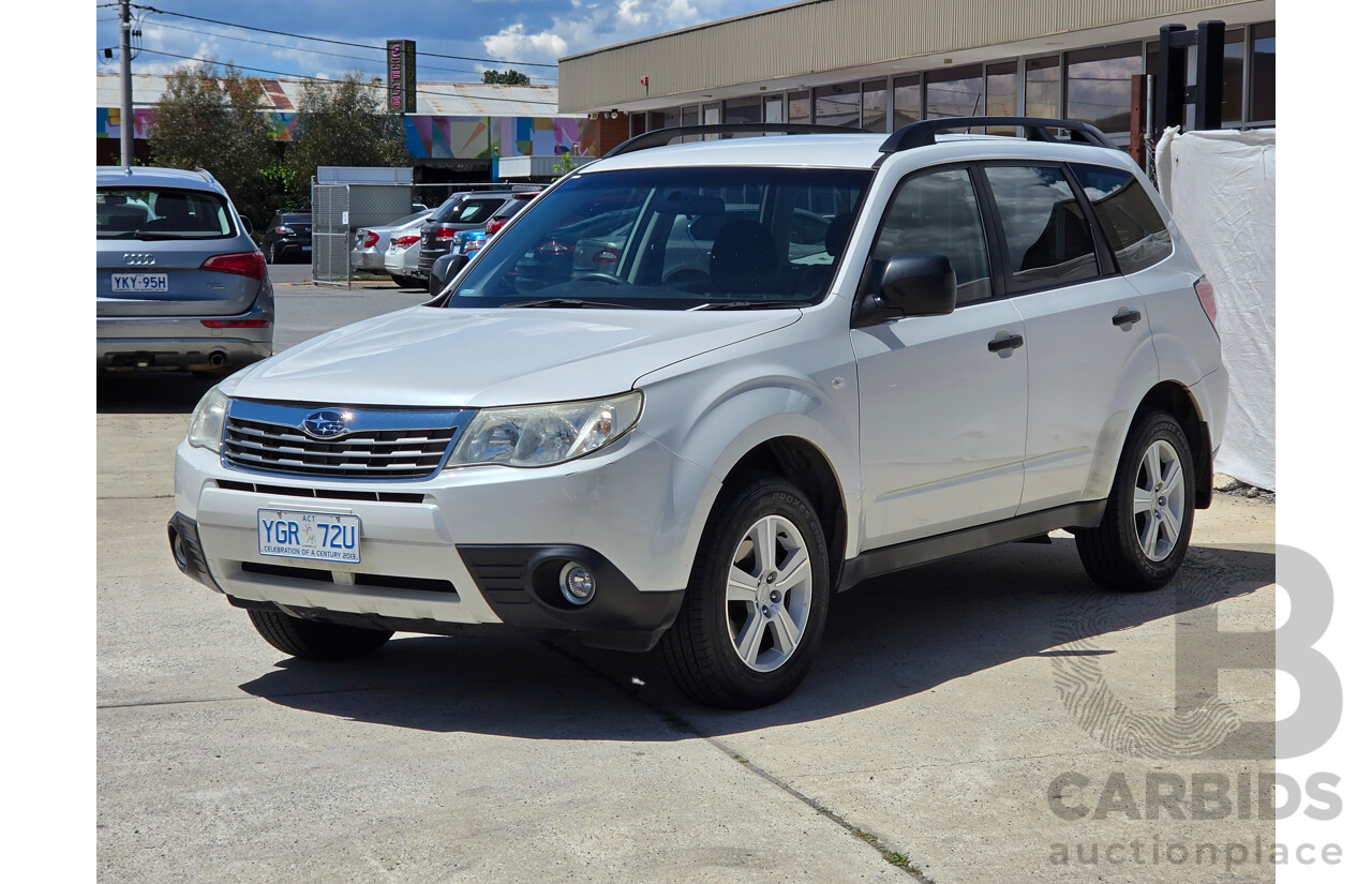 01/2010 Subaru Forester X Columbia MY10 4d Wagon Pearl White 2.5L