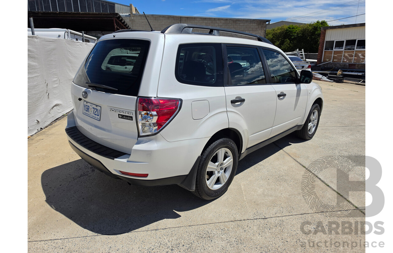 01/2010 Subaru Forester X Columbia MY10 4d Wagon Pearl White 2.5L