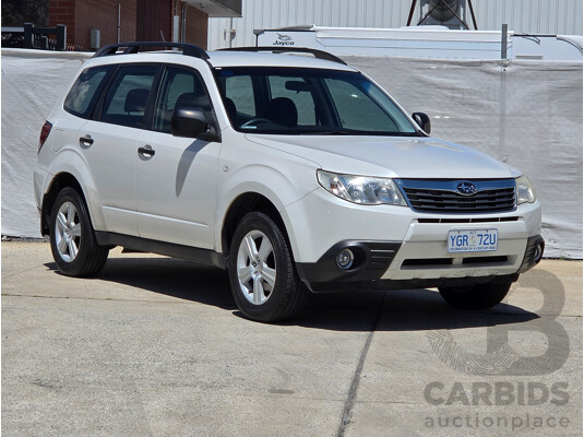 01/2010 Subaru Forester X Columbia MY10 4d Wagon Pearl White 2.5L