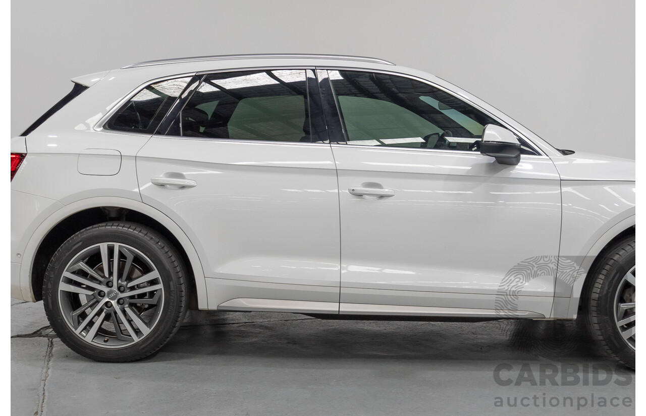 2/2019 Audi Q5 50 TDI Quattro Sport (AWD) FY MY19 4d Wagon Ibis White Turbo Diesel V6 3.0L