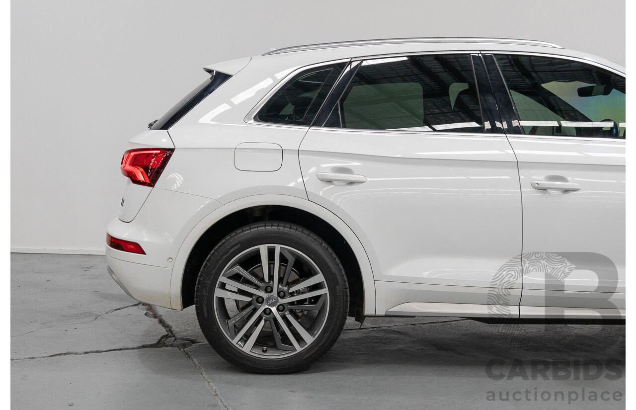 2/2019 Audi Q5 50 TDI Quattro Sport (AWD) FY MY19 4d Wagon Ibis White Turbo Diesel V6 3.0L