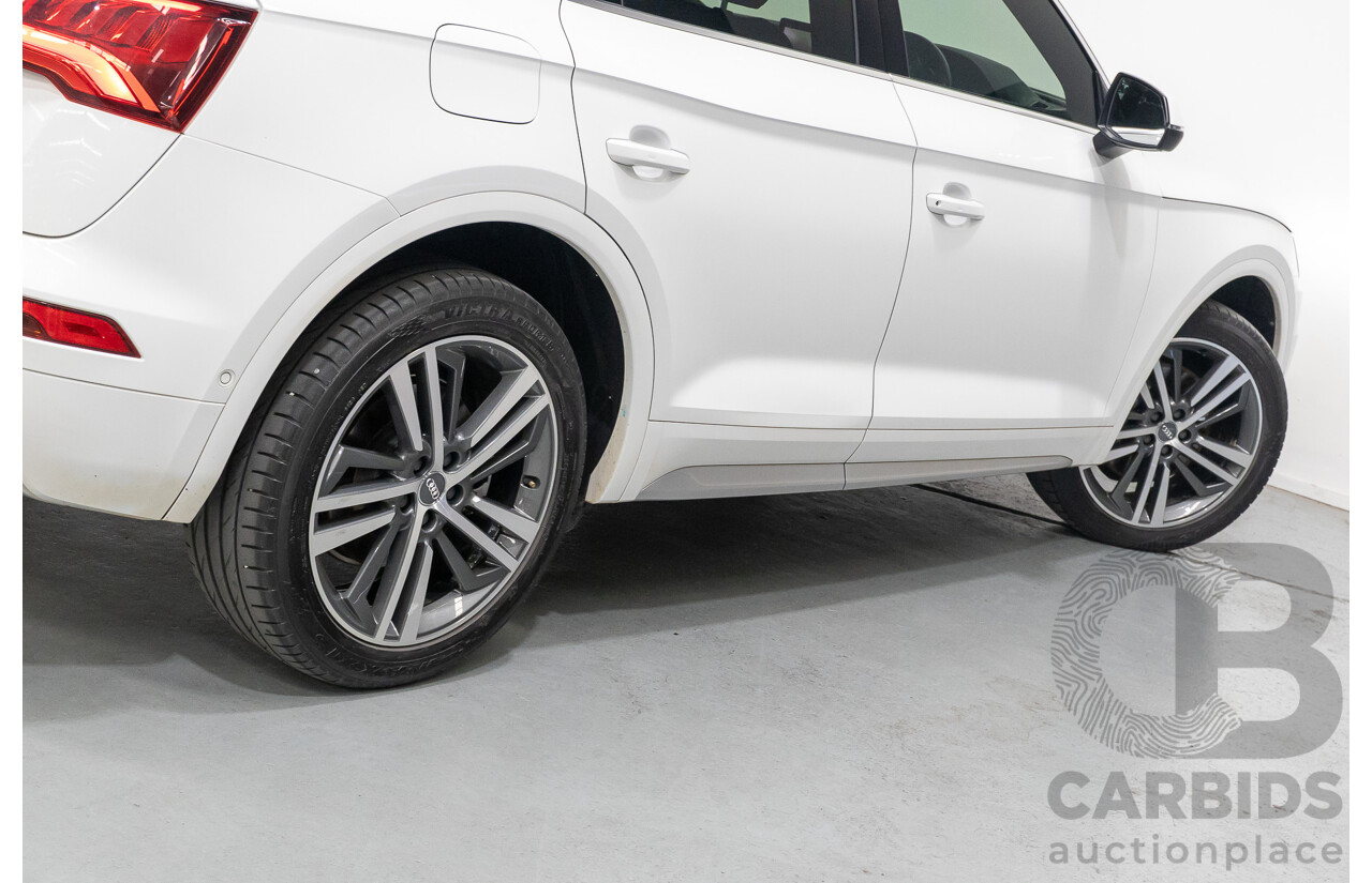 2/2019 Audi Q5 50 TDI Quattro Sport (AWD) FY MY19 4d Wagon Ibis White Turbo Diesel V6 3.0L