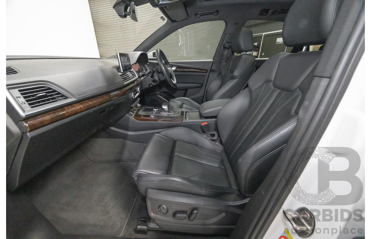 2/2019 Audi Q5 50 TDI Quattro Sport (AWD) FY MY19 4d Wagon Ibis White Turbo Diesel V6 3.0L