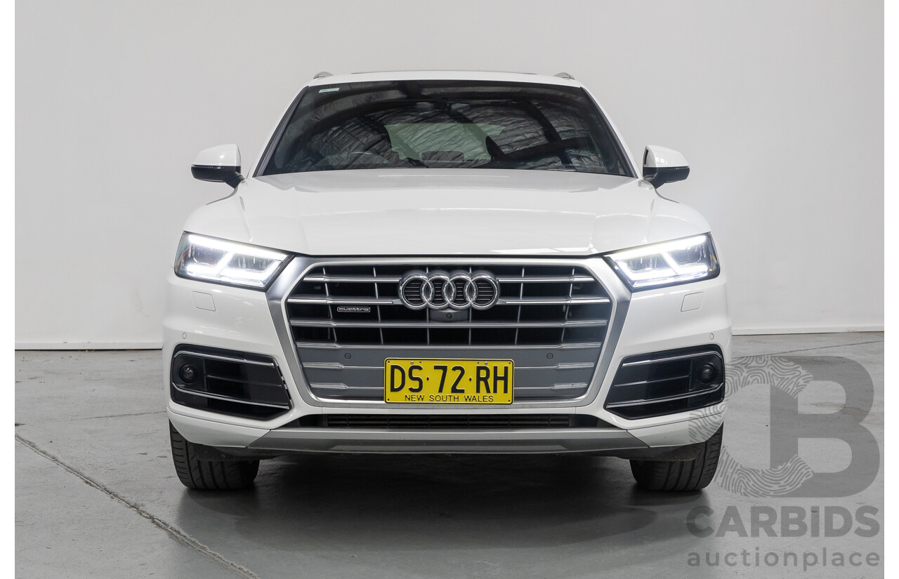2/2019 Audi Q5 50 TDI Quattro Sport (AWD) FY MY19 4d Wagon Ibis White Turbo Diesel V6 3.0L