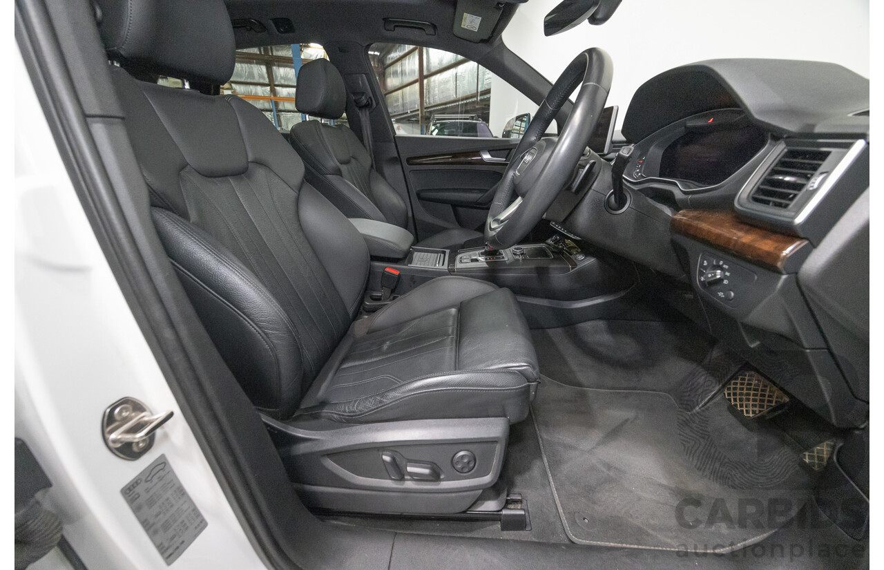 2/2019 Audi Q5 50 TDI Quattro Sport (AWD) FY MY19 4d Wagon Ibis White Turbo Diesel V6 3.0L