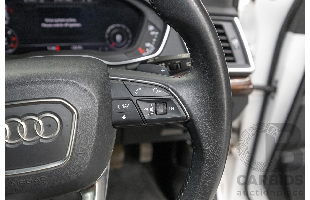 2/2019 Audi Q5 50 TDI Quattro Sport (AWD) FY MY19 4d Wagon Ibis White Turbo Diesel V6 3.0L