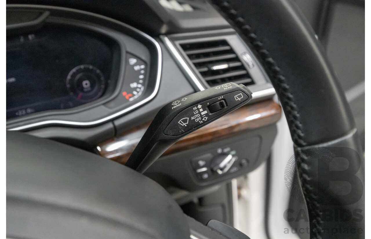 2/2019 Audi Q5 50 TDI Quattro Sport (AWD) FY MY19 4d Wagon Ibis White Turbo Diesel V6 3.0L
